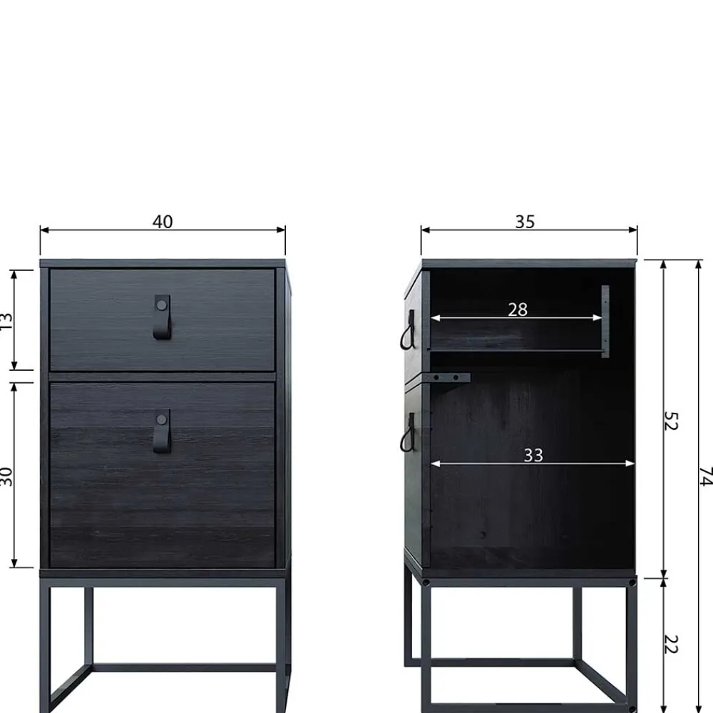 Nachtkommode Laromain Nachtkommoden|Nachttisch