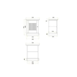 New Nachttisch Phelix Massivholz Kommoden|Nachtkommoden