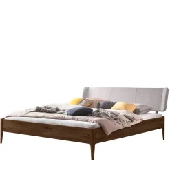 Online Naturholzbetten Nussbaum Gildas Doppelbetten|Massivholzbetten