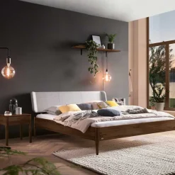 Online Naturholzbetten Nussbaum Gildas Doppelbetten|Massivholzbetten