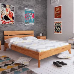 Niedriges Bettgestell Stenov Einzelbetten|Doppelbetten