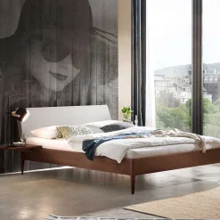 Nussbaum massiv Bett Flawia*Pharao24 Sale