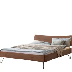 Nussbaum Massivholz Bett Stufanias*Pharao24 Discount