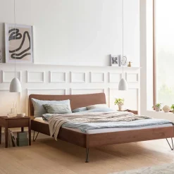 Nussbaum Massivholz Bett Stufanias*Pharao24 Discount