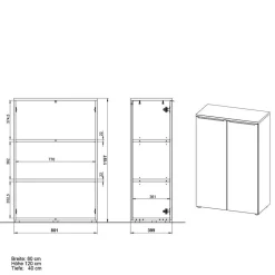 Outlet Officeschrank Abby Büroschränke|Aktenschränke