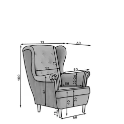 New Ohrensessel Vieldro Ohrensessel