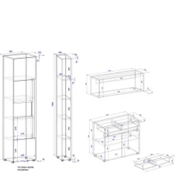 Platzsparende Büromöbel Uzniana*Pharao24 Outlet