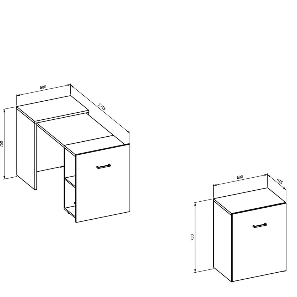 Platzsparender Schreibtisch Jaytagro*Pharao24 Outlet