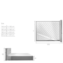 Discount Polster Bett Andrew Funktionsbetten|Schubkastenbetten