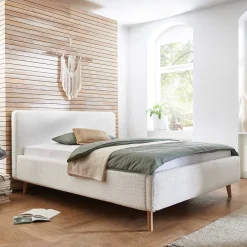 Polster Bett Cremeweiß Uarte*Pharao24