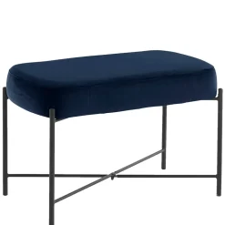 Discount Polsterbank Samt Blau Veromica Küchenbank|Sitzbänke