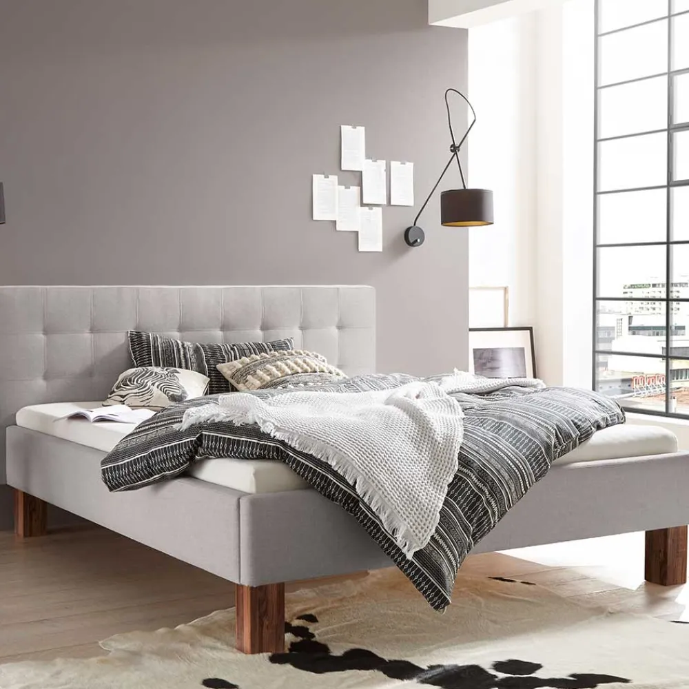 Polsterbett Grau Luenas*Pharao24 Hot