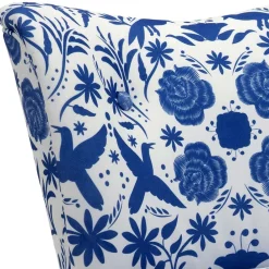 Discount Polstersessel blau weiß Milan Polstermöbel|Wohnzimmer Sessel