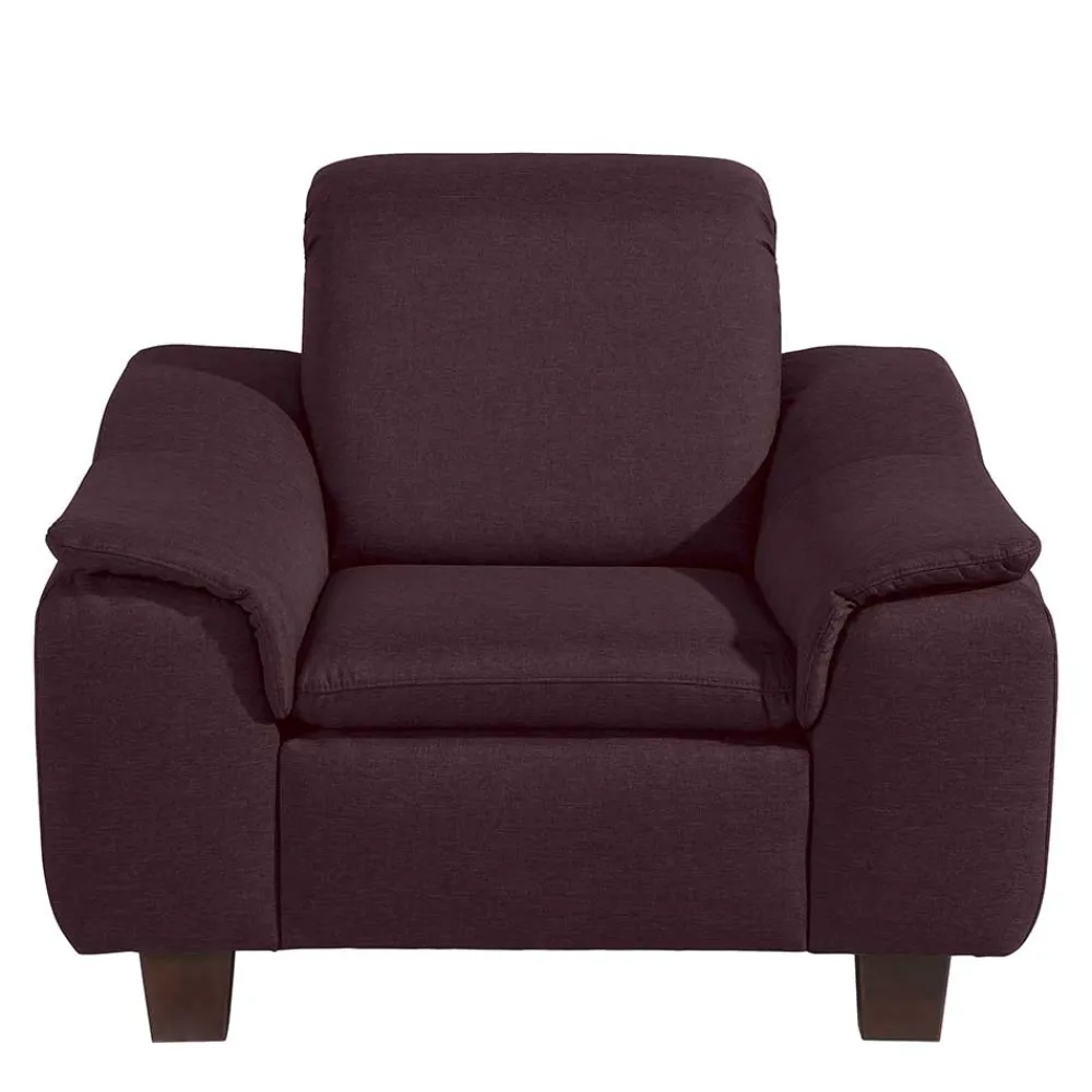 Polstersessel Bordeaux Rot Acsandrio*Pharao24 New