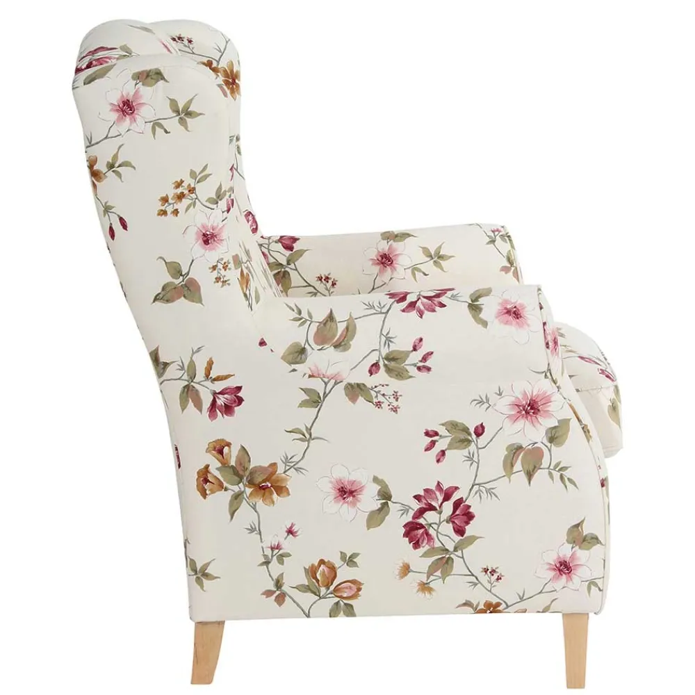 Polstersessel geblümt Foliage Polstermöbel|Wohnzimmer Sessel