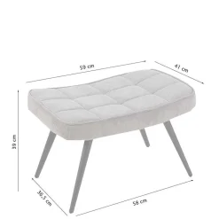 Polstersessel mit Hocker Cadylica*Pharao24 Sale