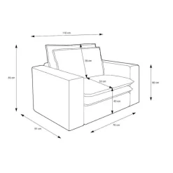 Hot Polstersessel und Hocker Zipna Relaxsessel