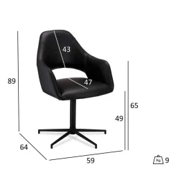 Discount Polsterstühle Sealand Armlehnstühle|Bürostuhl