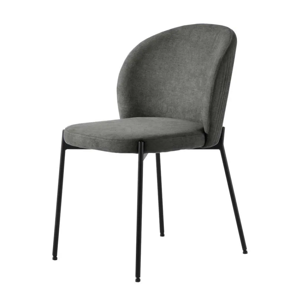 Clearance Polsterstuhl Set Anthrazit Maximo Küchenstühle|Esszimmerstühle
