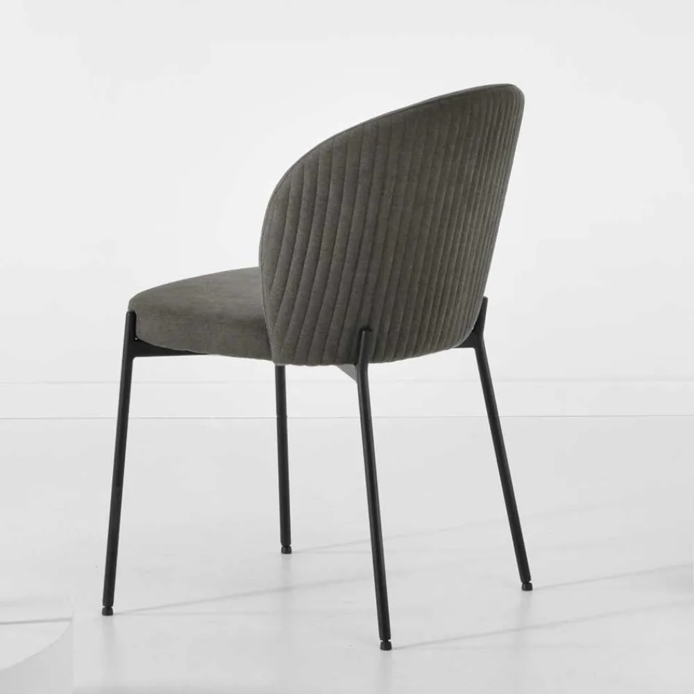 Clearance Polsterstuhl Set Anthrazit Maximo Küchenstühle|Esszimmerstühle