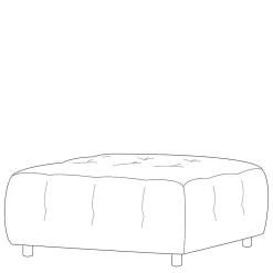 Quadratischer Couchhocker Aberdeen*Pharao24 Discount