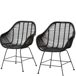 Sale Rattan Stühle Vitablo Armlehnstühle