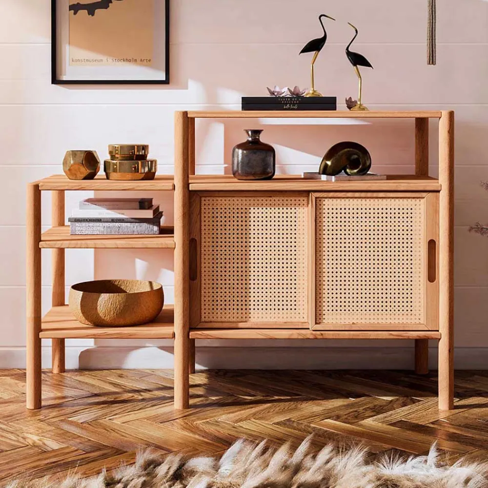 Clearance Regal mit Schiebetüren Artjes Wohnzimmerregale|Massivholzregale