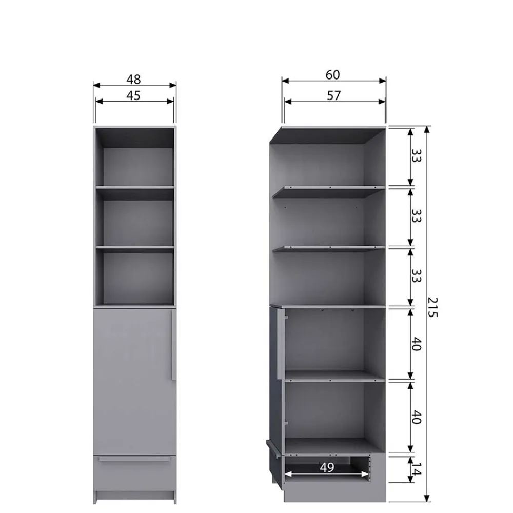 Clearance Regal mit Tür Jemain Drehtürenschränke|Kleiderschränke