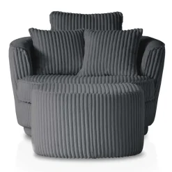 Clearance Retro Drehsessel mit Hocker Tresema Wohnzimmer Sessel|Relaxsessel