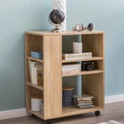 Rollwagen Estateas Wohnzimmerregale|Standregale