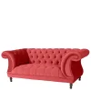 Best Rotes Zweier Sofa Akper Wohnzimmercouch|2 Sitzer Sofa