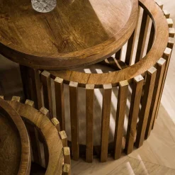 Clearance Runde Beistelltische Bastiaan Wohnzimmertisch|Massivholztische