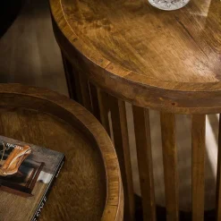 Clearance Runde Beistelltische Bastiaan Wohnzimmertisch|Massivholztische