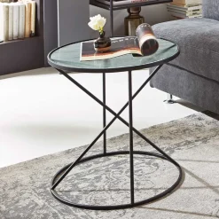 Best Runder Beistelltisch Sasmina Glastische