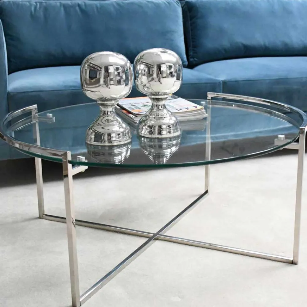 Discount Runder Glastisch Xamento Wohnzimmertisch|Glastische