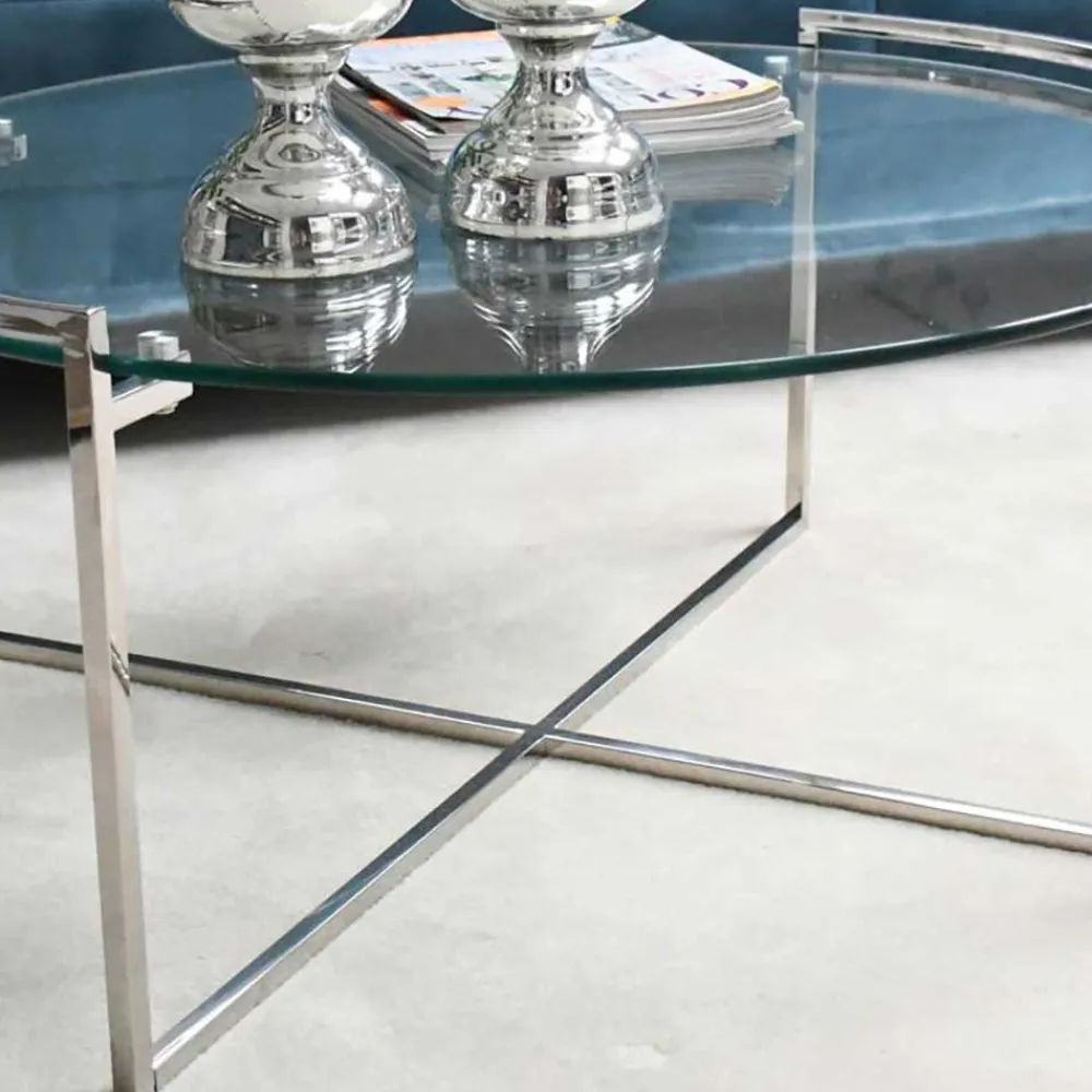Discount Runder Glastisch Xamento Wohnzimmertisch|Glastische