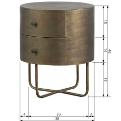 Discount Runder Nachttisch Pencras Nachtkommoden|Nachttisch