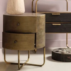 Discount Runder Nachttisch Pencras Nachtkommoden|Nachttisch