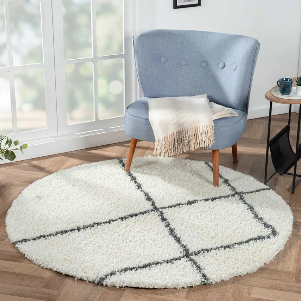New Runder Shaggy Teppich Diadonna Teppiche