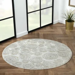 Runder Struktur Teppich Hotti*Pharao24