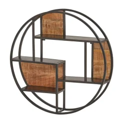 Rundes Wohnzimmer Regal Streets*Pharao24 Clearance