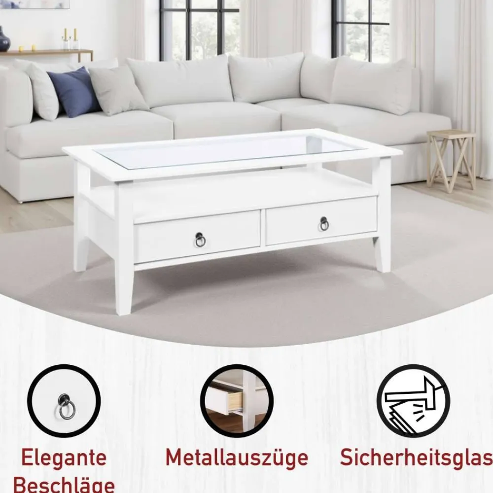 Discount Salontisch Alberto Glastische