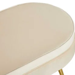 Clearance Samt Couchhocker Listo Sitzhocker