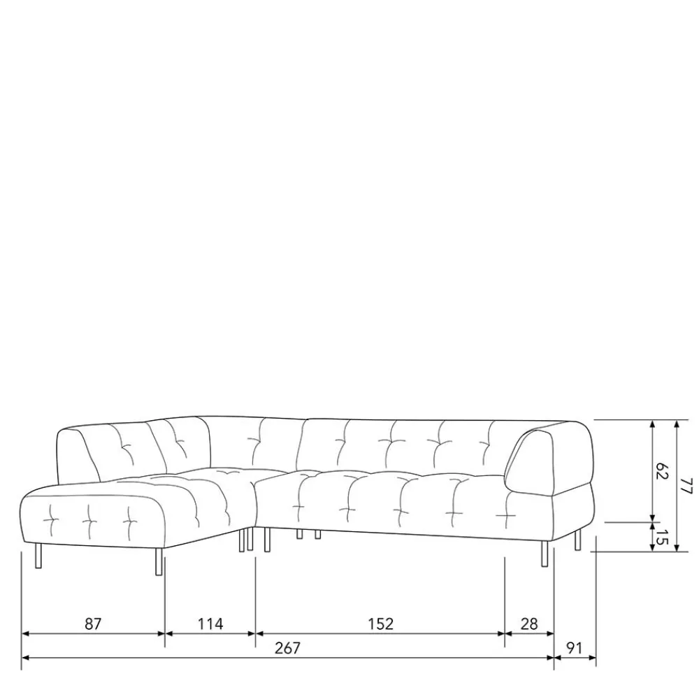 Samt Ecksofa Chace*Pharao24 Online