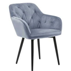 Discount Samt Polsterstuhl Yaviva Armlehnstühle