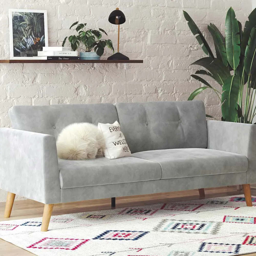 Best Samt Sofa Ryano 3 Sitzer Sofa