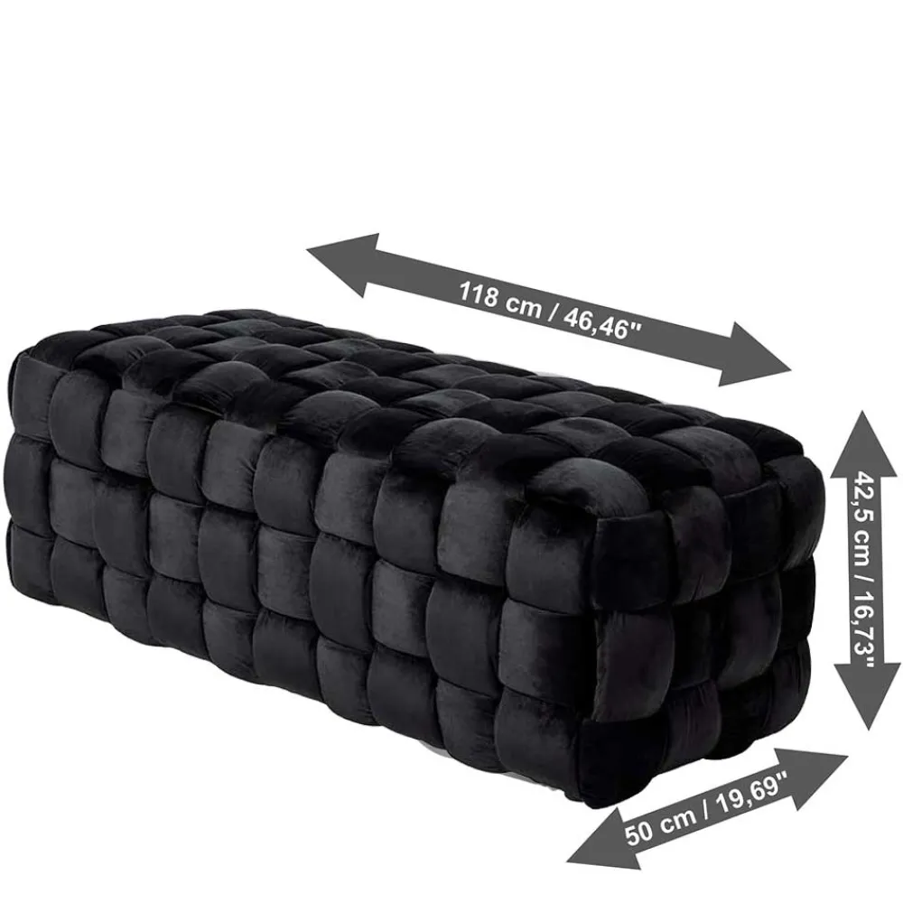 Samt Stoffbank Costian Polsterbänke|Schlafzimmerbänke