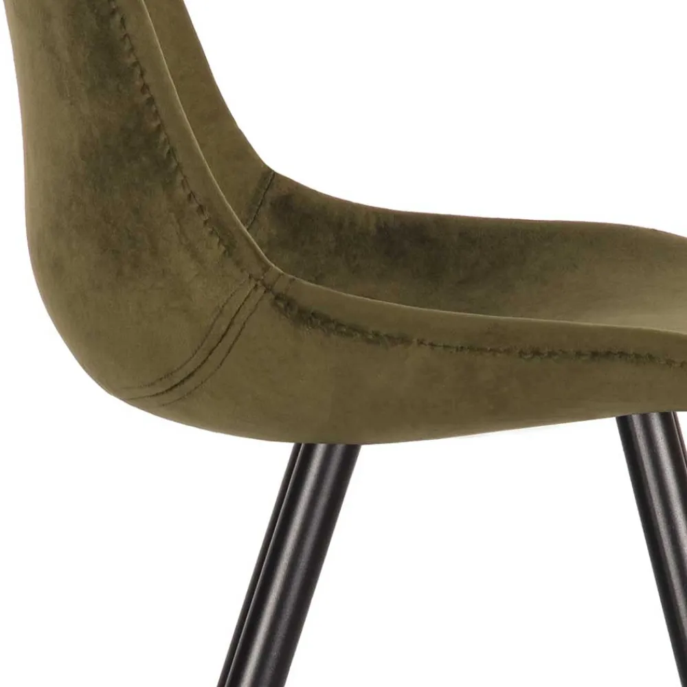 Samt Stuhl Oliv Set Montone*Pharao24 Hot