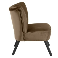 Sale Samtvelours Retrosessel Filicudio Wohnzimmer Sessel