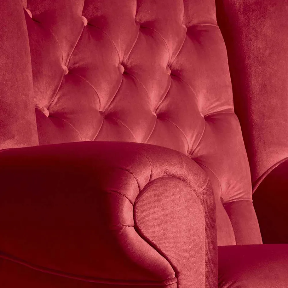 Outlet Samtvelours Sessel Donnia Ohrensessel